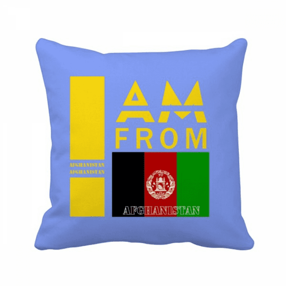 I Am From Afghanistan Art Deco Fashion Throw Pillow Sleeping Sofa Cushion Cover