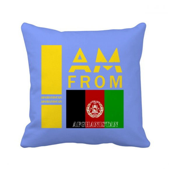 I Am From Afghanistan Art Deco Fashion Throw Pillow Sleeping Sofa Cushion Cover