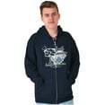 thumbnail image 3 of South Carolina Smurfy Southern Vibes Zip Up Hoodie Men's Women's Brisco Brands S, 3 of 6