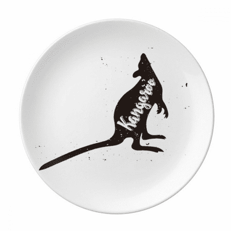 

Kangaroo Black And White Animal Plate Decorative Porcelain Salver Tableware Dinner Dish