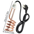 thumbnail image 5 of 2500W Immersion Water Heater - 220V Portable Electric Heater Fast Heating Coil for Camping, Pools, Bathtubs, Water Bucket_c*, 5 of 5