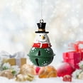 thumbnail image 2 of Santa Claus Ornament Bell, Hand-Painted Metal Christmas Hanging Decoration with Festive Jingle, Holiday Tree, Mantel, Wreath & Gift Topper Décor, 2 of 5