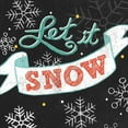thumbnail image 3 of Urban, Mary 12x12 Black Modern Framed Museum Art Print Titled - Let it Snow Black Sq, 3 of 5