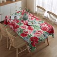 thumbnail image 2 of Pioneer Flower Floral Print Pattern Rectangle Tablecloth 60"x84",Waterproof Polyester Rectangle Table Cloth, Wipeable Spillproof Polyester Tablecloth for Dining, Camping, Indoor and Outdoor, 2 of 5