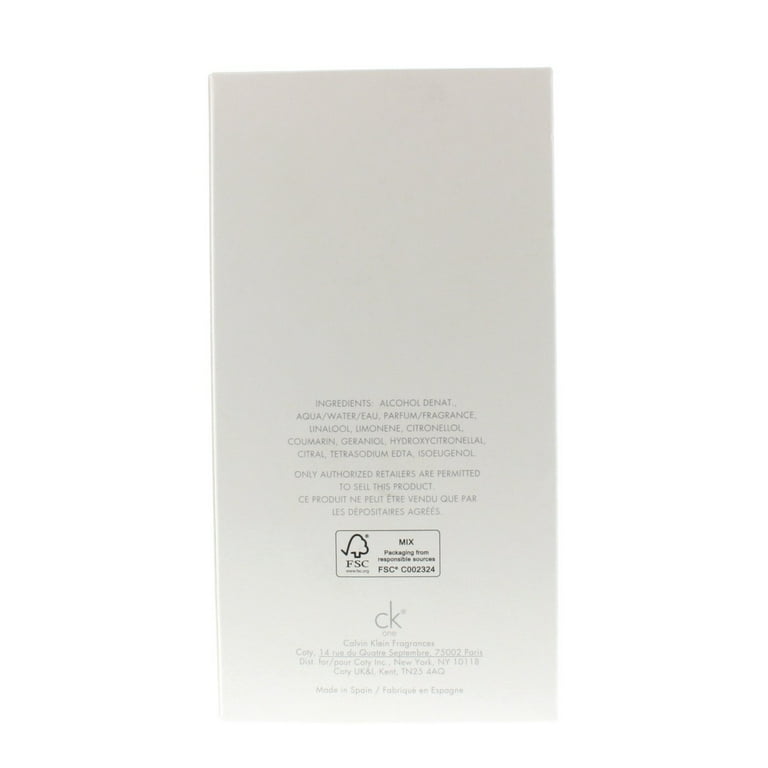 Calvin Klein Ck One Eau de Toilette Perfume, Unisex, 6.7 Oz 