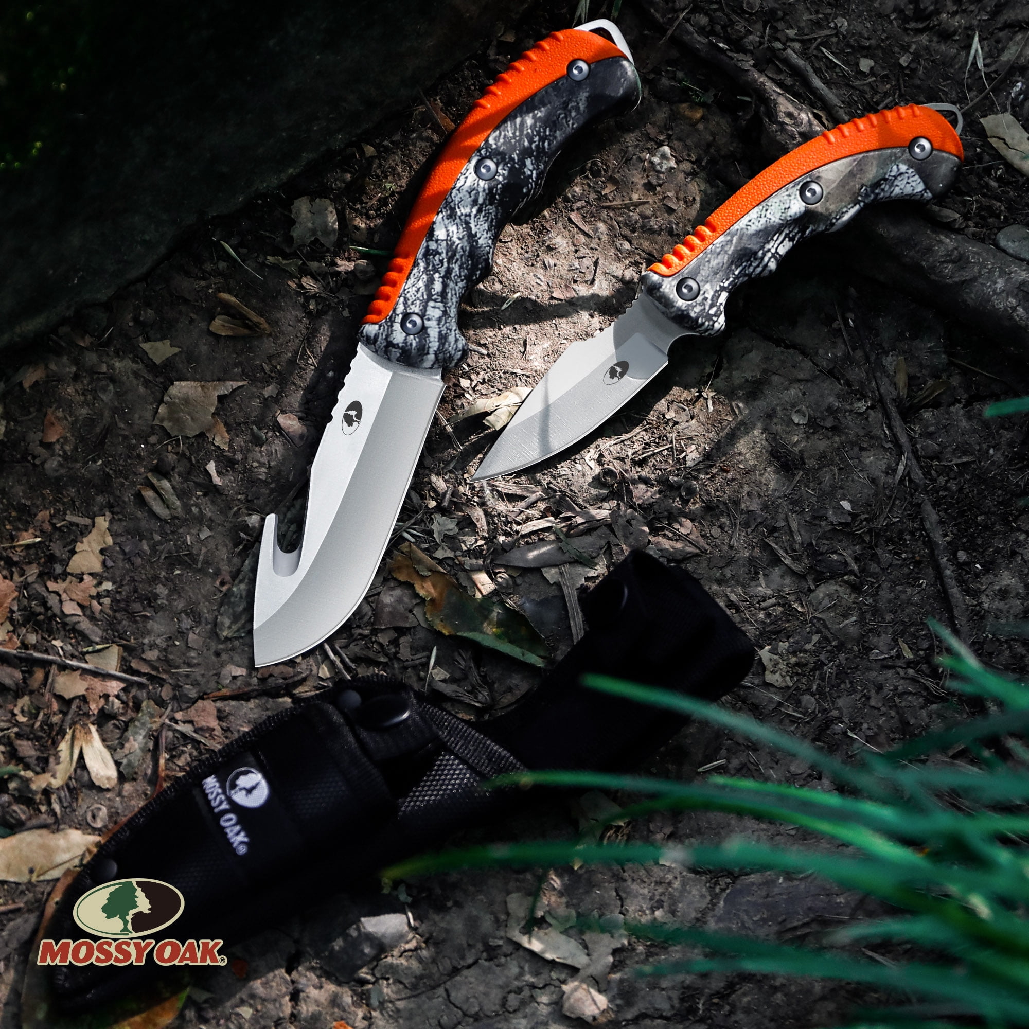 NA5694 GLEN HUNTER Otard MEUKOW など 9本セット Mossy Oak 2 Pack 9in Gut Hook & 7.25in Skinning Knife Set with