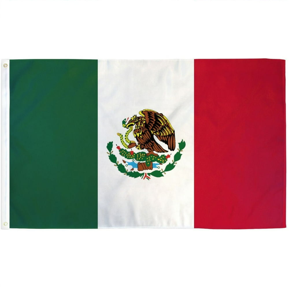 3x5 Ultra Breeze Mexico Flag Mexican Outdoor Banner Bandera Mexicana Polyester