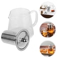 thumbnail image 2 of Clear Glass Tea Pot With Spout Glass Tea Kettle Home Heat-resistant Teapot, 2 of 9