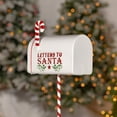 thumbnail image 5 of 31" Tall White "North Pole" Metal Mailbox with Candy Cane Stand, 5 of 6