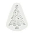 thumbnail image 2 of Molde de silicona para chocolate con forma de árbol de Navidad, ideal para decorar pasteles y fondant. También sirve para decorar galletas navideñas y hacer adornos navideños., 2 of 6