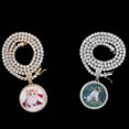 thumbnail image 3 of Qarigey Collar de medallones, collares delicados de moda, cadenas colgantes multiusos, accesorio decorativo de joyería que combina con todo Ropa, zapatos y accesorios Miscelánea Platina Qarigey AP015429-02, 3 of 6
