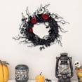 thumbnail image 4 of Décorations d'Halloween Extérieures Décoration de Porte d'Entrée Couronne d'Halloween - Intérieur - Extérieur - Maison - Couronne de Fête Décorations d'Halloween Intérieures, 4 of 8