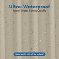 thumbnail image 3 of Elaine Karen Vinyl Shower Curtain Liner Premium PVC-Free Shower Liner, 72"W x 72"H (Taupe), 3 of 8