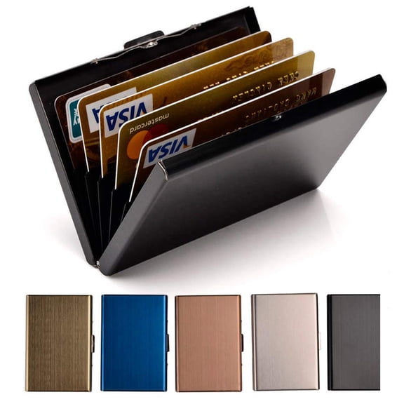 RFID Credit Card Holder Stainless Steel Credit Card Wallet Business Card Holder for Women Men