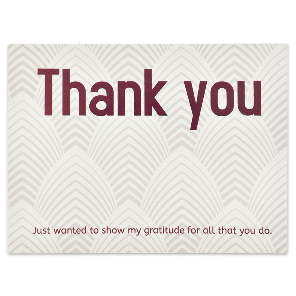 Thank You Gratitude Card Pack of 25