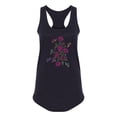 thumbnail image 1 of Flowers In Embroidery Style Racerback Tank Women -SPIdeals Designs, Female x-Large, 1 of 4