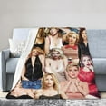 thumbnail image 4 of Blanket Scarlett Johansson Soft and Comfortable Wool Fleece Throw Blankets for Sofa Office car Camping Yoga Travel Home Decoration Cozy Plush Beach Blanket Gift, 4 of 5