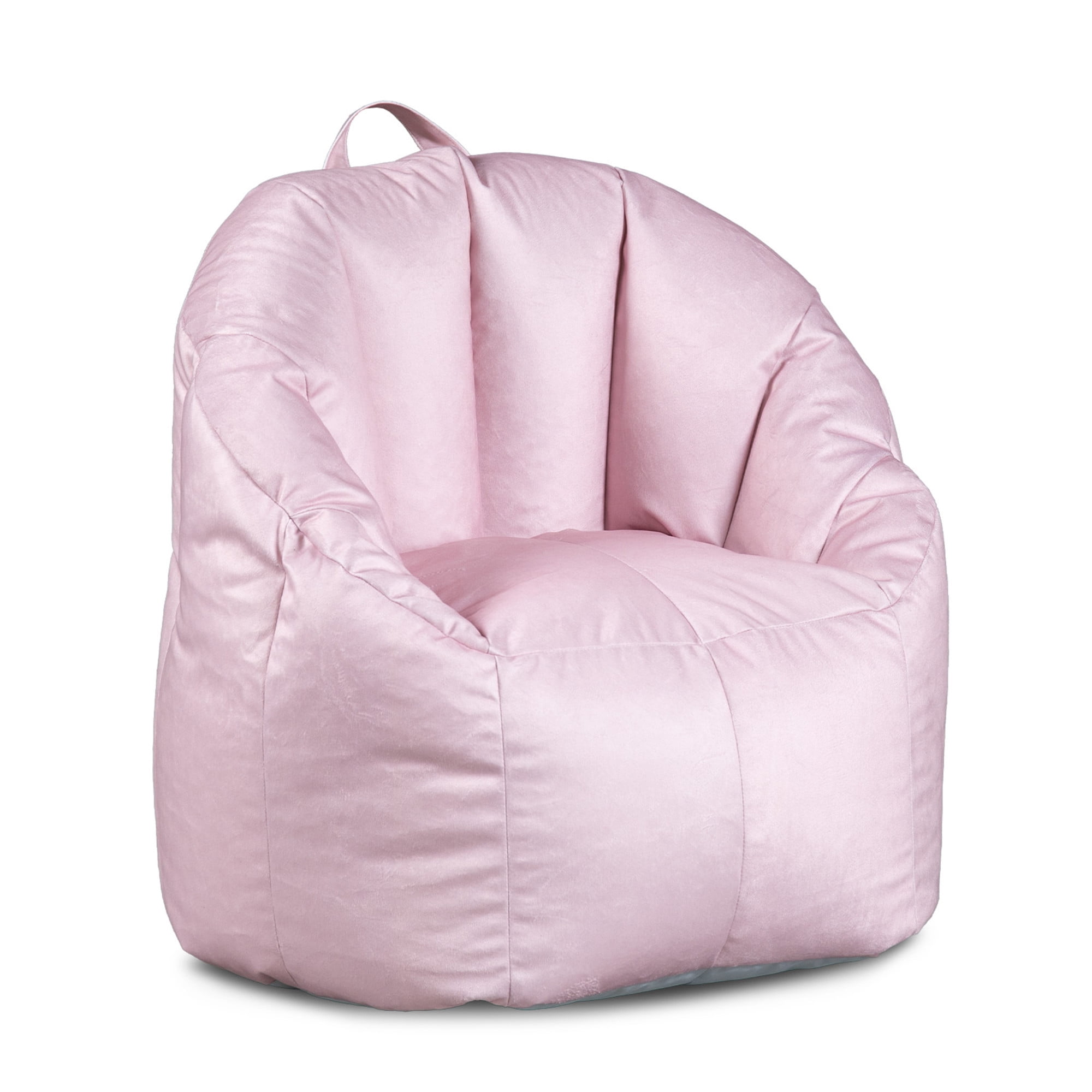 Big Joe Joey Bean Bag Chair for Kids/Teens, 2.5ft Plush Lounge Chair, Soft & Lightweight, Primrose Pink