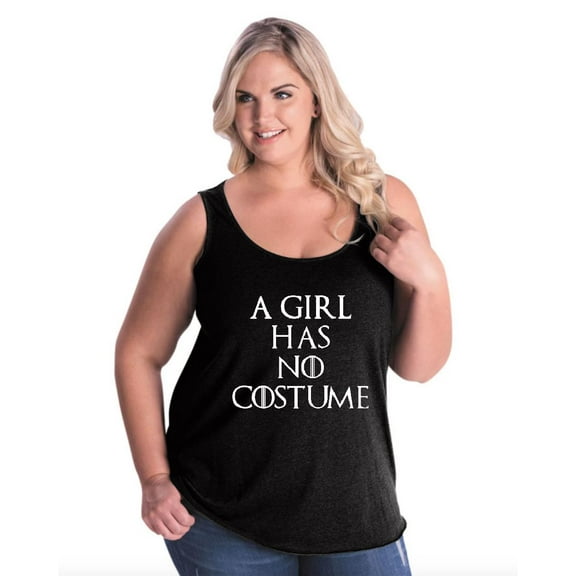 Normal is Boring - Women's Plus Size Tank Top, up to Size 28 - Halloween Costume This Girl Has No Costume