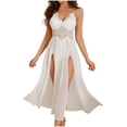 thumbnail image 2 of Fewfanhot Women's Lace Dress, Embroidery Lace-Up Camisole and T-Back Sleeping Skirt for Elegant Homewear Romantic Nights, 2 of 8