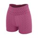 thumbnail image 3 of Gibobby Leggings cortos yoga mujer Ladies New Summer Honeycomb Fabric Bow Tie Belt Peach Hip Tight Waist High Hip Movement Yoga Shorts(C,M), 3 of 5