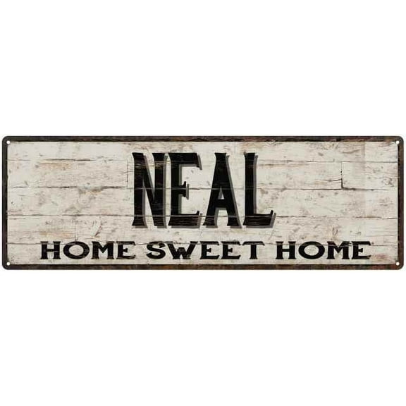NEAL Rustic Home Sweet Home Sign Gift 6x18 Metal Decor 106180084333