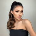 thumbnail image 3 of Wavy Ponytail Extension Black Brown Claw Clip Ponytail Extension Synthetic Hair Extensions, 3 of 5