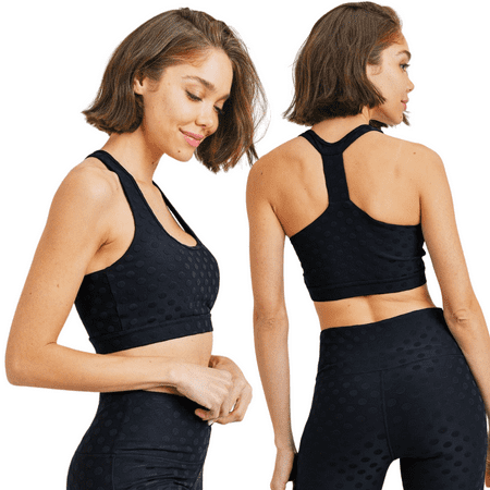 

Textured Sports Bra - Black