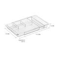 thumbnail image 5 of iDesign Expandable Vanity Drawer Organizer, 11.25" - 18.5", Clear, 5 of 5