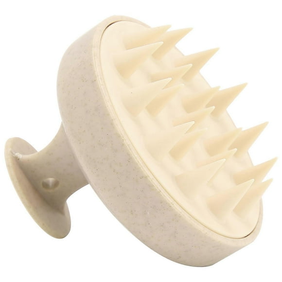 Silicone Scalp Massager Brush Gray 7x8cm Portable Hair Washer