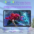 thumbnail image 5 of Golzer Android 14 Tablet 15 inch 2.5K Display, Helio G99 Octa-Core Processor, Gaming Tablet with Foldable Stand, 10000mAh, 256GB Storage, 4 Speakers, BT5.0, 2.4G/5G WiFi, 13MP Camera, 5 of 8