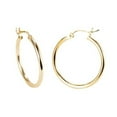 thumbnail image 2 of HmNPlay Large Hoop Earrings for Women Exaggerated Statement Fashion Jewelry Lightweight Big Circle Loops Trendy Korean Style Simple Elegant Valentine's Day Gift for Her Wife, 2 of 3