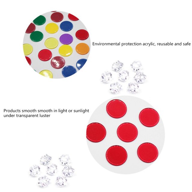Boyijia 100PCS/Set Plastic 19mm Chips Multi Color Markers Fun Family Club Children Game Supplies Counting Math Toys
