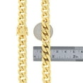 thumbnail image 5 of Nuragold 14k Real Yellow Gold Miami Cuban Lightweight Link 11mm Thick Chain Necklace (18"-30") Italian Jewelry for Men, 5 of 8