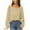Beige, variant on Annhoo Womens Long Sleeve Tops Fall Casual Long Sleeve Square Neck Knit Shirts Baggy Comfy Vacation T-Shirt