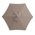 thumbnail image 4 of 6.5Feet Khaki Patio Umbrella,Outdoor Garden Beach Umbrella Replacement Cloth UV Protection Sun Shade Canopy for Stall Patio, 4 of 9