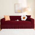 thumbnail image 3 of Funda de sofá elástica de seersucker, ajustable, muy elástica, protector de muebles para sala de estar, dormitorio, oficina, decoración del hogar, 3 of 5