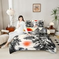 thumbnail image 4 of Castle Fairy Oriental Ukiyoe Full Size Comforter Sets,Japanese Style Bedding Sets, 4 of 8