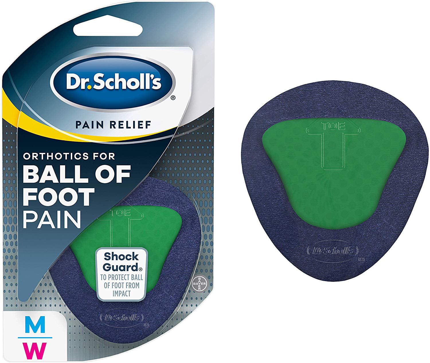 Dr. Scholl's Pain Relief Orthotics for Ball of Foot Pain, 1 Pair, One