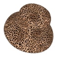 thumbnail image 5 of Fisherman Hat 22.8×5.9in Skin-Friendly Lightweight Breathable Folding Reflective Double Face For Daily Travel Business Camping Leopard Print Pattern, 5 of 8