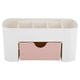 thumbnail image 1 of Multifunctional Desk Desktop Organizer Drawer Stationery Holder Makeup Storage Box Home Pink, 1 of 5