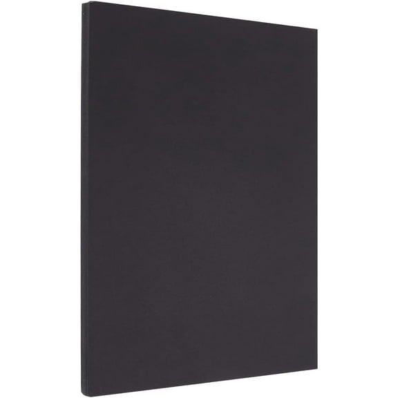 50Pcs 8.3" x 11.7" Black Cardstock A4 Card Stock Paper 65 Lb Colored Blank Heavy Rectangle Cards Art Cover Printer Paper