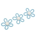 thumbnail image 4 of 3 broches de 6 cm de ancho, colores bonitos y bonitos con flores, broche para bolso, accesorio de joyería para regalo, hebilla de perla de red azul, 4 of 5