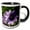 Black/White, variant on 3drose, Mauve Mallow, 11oz Two-tone Black Mug