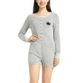 thumbnail image 2 of Women's Concepts Sport Gray San Jose Sharks Venture Sweater Romper, 2 of 2