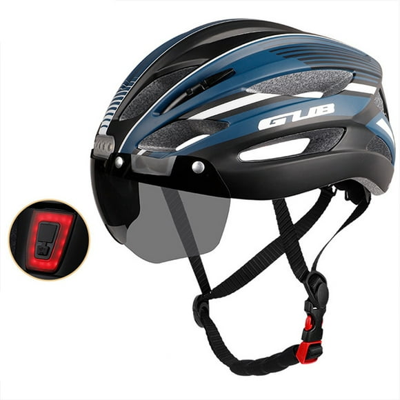 Leadingstar K100 Plus Bicycle Helmet With Warning Light Night Riding Safety Cycling Helmet With Magnetic Goggles Protective Gear