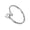 Steel, variant on Adjustable Womens Open Ring: Elegant Stainless Steel Water Drop Comma Design in Gold and Steel, Electroplated Jewelry for Women