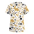 thumbnail image 4 of Ichuanyi Womens Swimsuits Clearance Women Short Sleeve V-neck Tops Uniform Easter Printed Pockets Blouse Nursing Ichuanyi Ichuanyi, 4 of 4