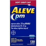 Aleve Pm Pain Relief & Nighttime Sleep-Aid With Soft Grip Cap -- 120 Caplets