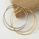 thumbnail image 3 of Pendientes de Aro Grande Qarigey Color Acero para Mujer Tipo 2, 3 of 6